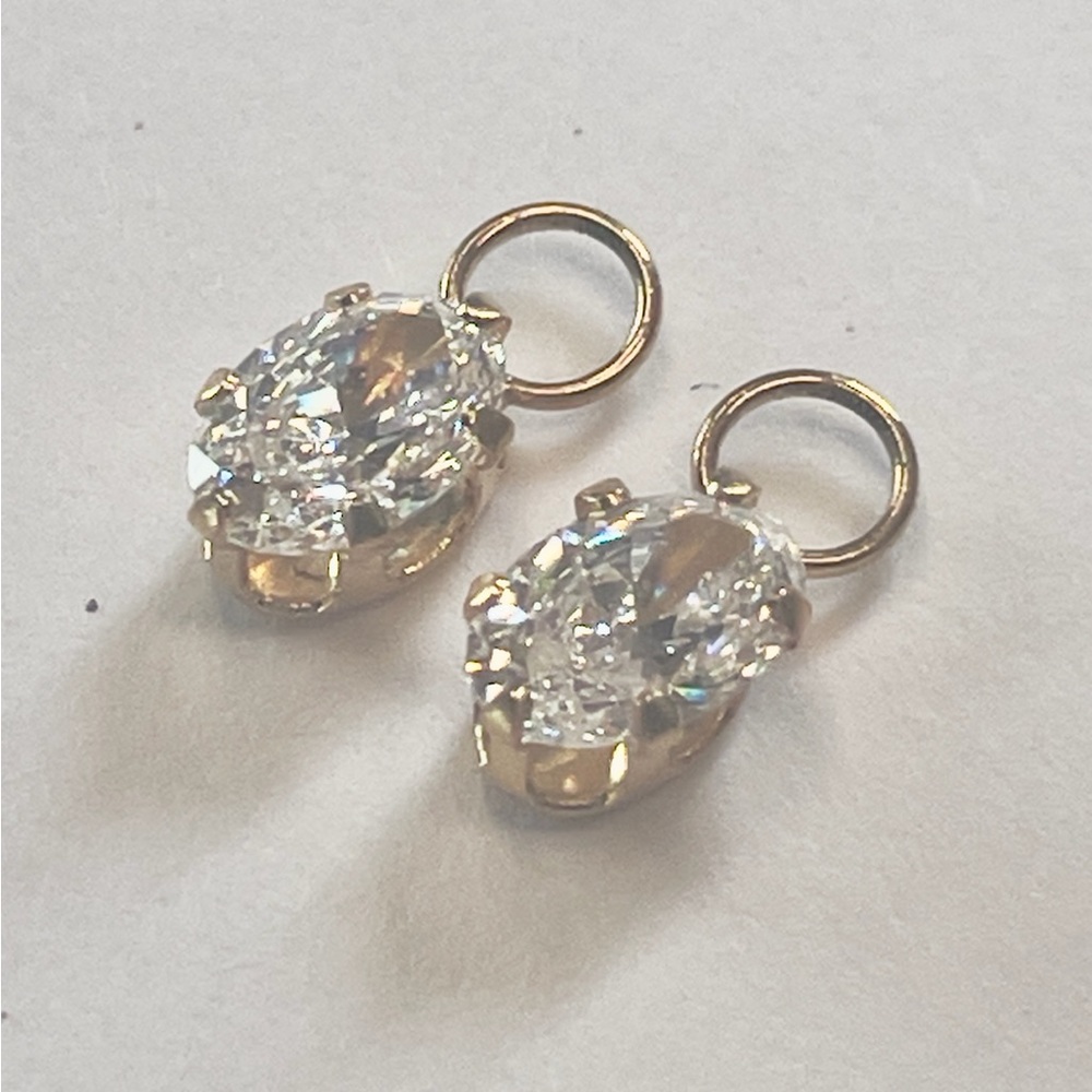 Solid 14k Gold Compose Earring Charms - Picture 3 of 12